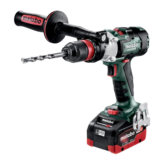 Metabo BS 18 LTX BL I Instrucciones De Manejo