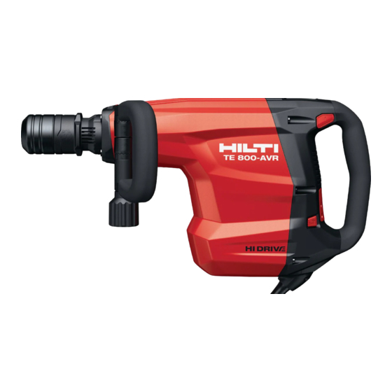 Hilti TE 800 Manual De Instrucciones
