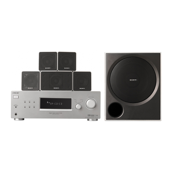 Sony HT-DDW790 Manual De Instrucciones