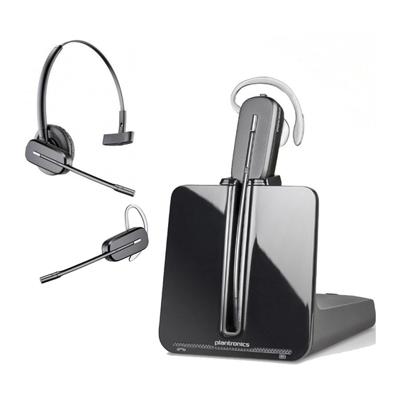 Plantronics CS540-XD Guia Del Usuario