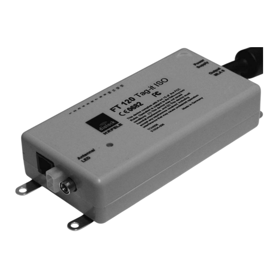 hafele Dialock FT 120 Instrucciones De Funcionamiento