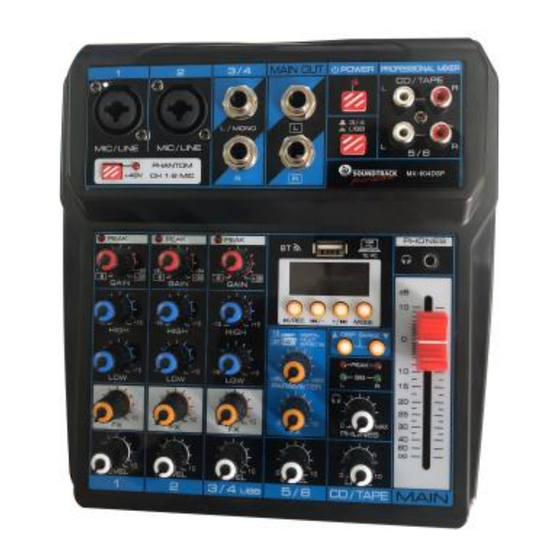 Soundtrack pro-audio MX-604DSP Manual Del Usuario