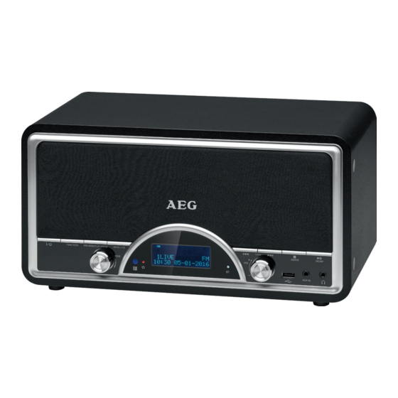 AEG NDR 4378 DAB+ Instrucciones De Servicio