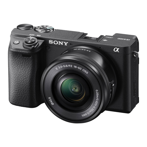 Sony ILCE-6400 Guia De Ayuda