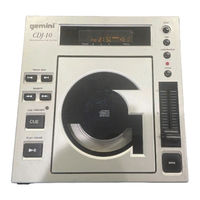 Gemini CDJ-10 Manual De Funcionamiento