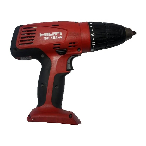 Hilti SF 181-A Manuales