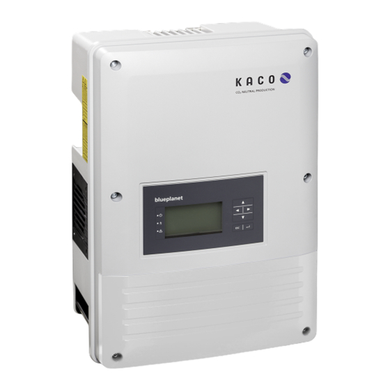 Kaco blueplanet 3.0 TL3 Guía Rápida