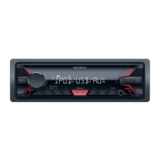 Sony DSX-A202UI Manual De Instrucciones