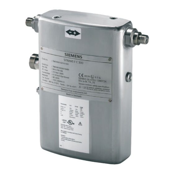 Siemens SITRANS FC300 DN 4 Instrucciones De Servicio