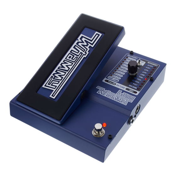 DigiTech bass Whammy Manuales