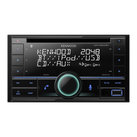 Kenwood DPX-5200BT Manuales