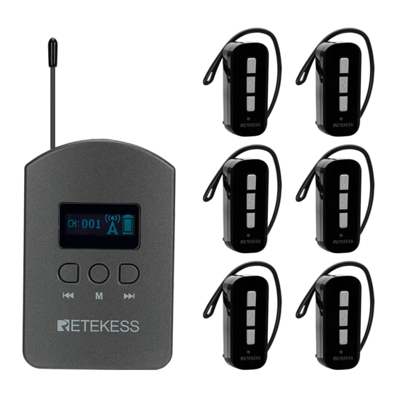 Retekess TT111 Manual Del Usuario