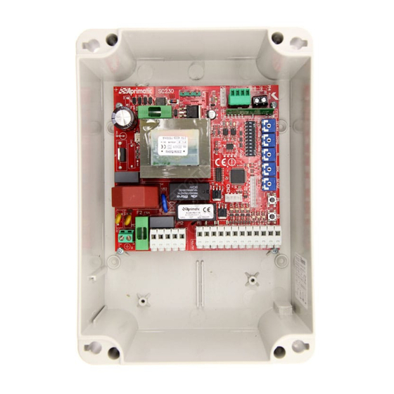 Aprimatic SC 230 Instrucciones Para La Instalación Electrica, El Uso Y El Mantenimiento