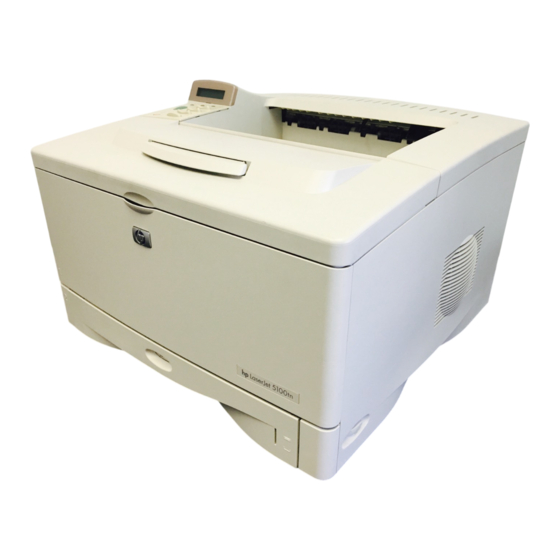 HP LaserJet 5100 Serie Guía De Inicio