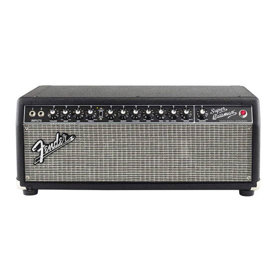 Fender Super Bassman Manuales