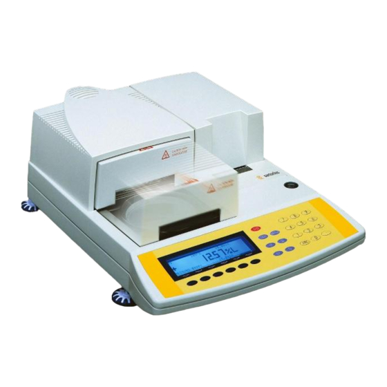 Sartorius MA100 Instrucciones De Funcionamiento