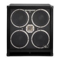 Behringer ULTRABASS BB410 Manual De Uso