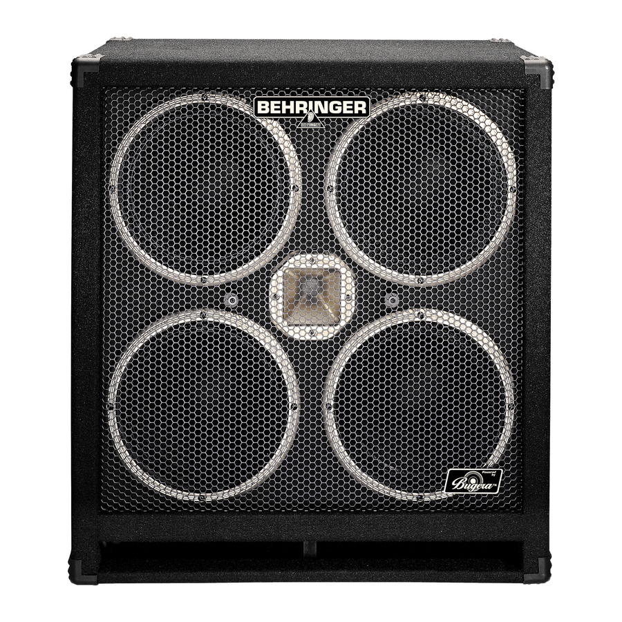 Behringer ULTRABASS BB410 Manual De Uso