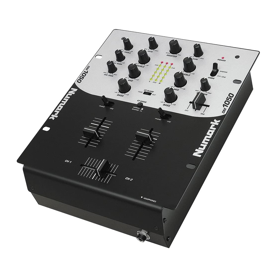 Numark DM1050 Guia De Inicio Rapido