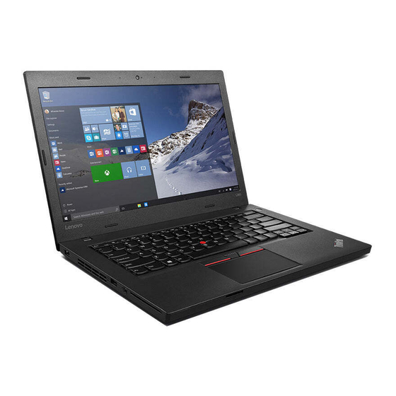 Lenovo ThinkPad L460 Guía De Usuario