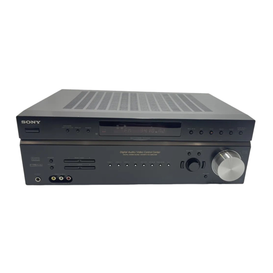 Sony STR-DE697 Manual De Instrucciones