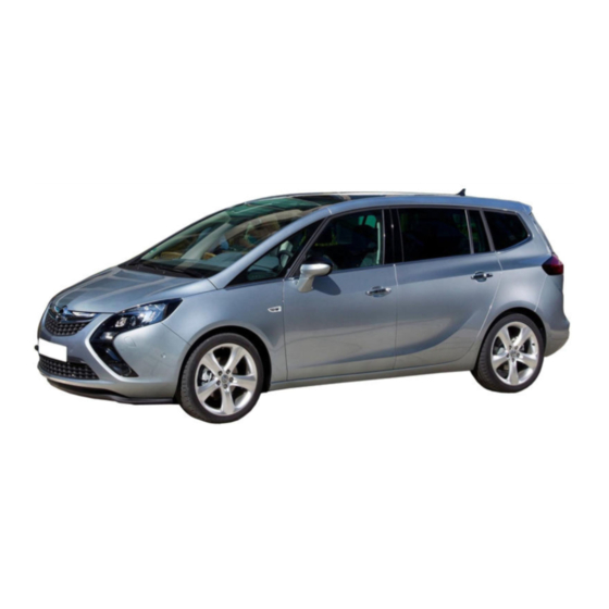 Opel Zafira Tourer 2011 Manual De Instrucciones