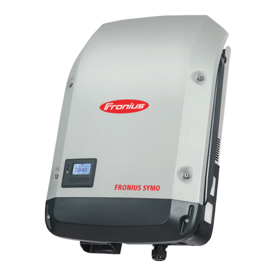 Fronius Symo 3 Instrucciones De Instalación