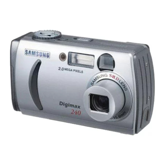 Samsung Digimax 240 Manuales