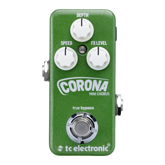 TC Electronic Corona Mini Chorus Manual De Instrucciones