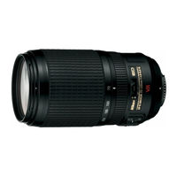 Nikon AF-S VR Zoom-Nikkor 70-300mm f/4.5-5.6G IF-ED Manual Del Usuario