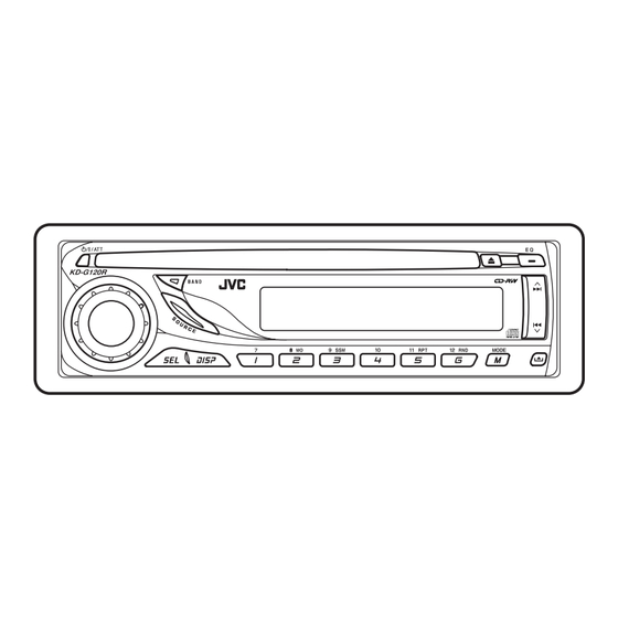 JVC KD-G120R Manual De Instrucciones