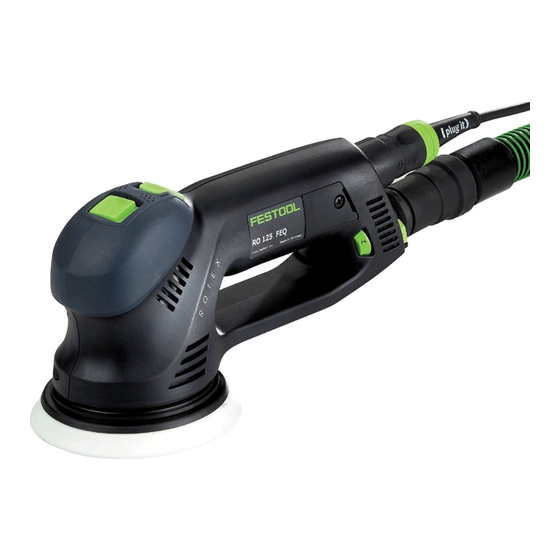 Festool RO 125 FEQ Manual De Instrucciones