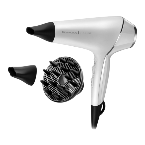 Remington PRO-Luxe Dryer AC9140 Manual De Instrucciones