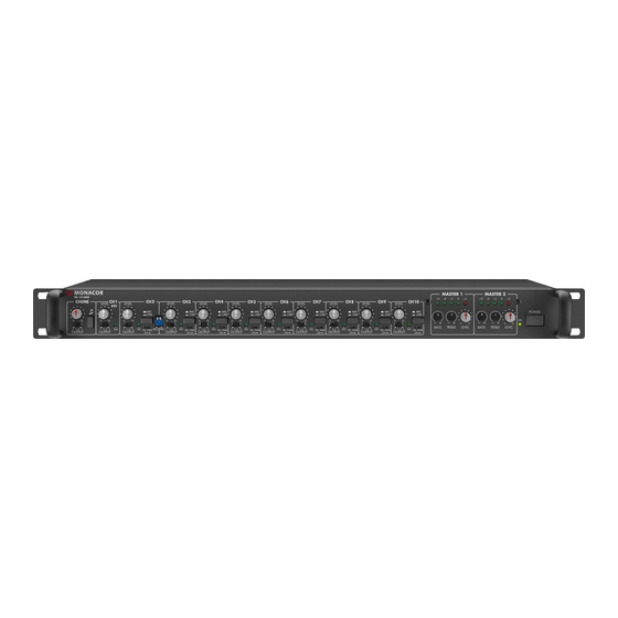 Monacor PA-1414MX Manual Instrucciones
