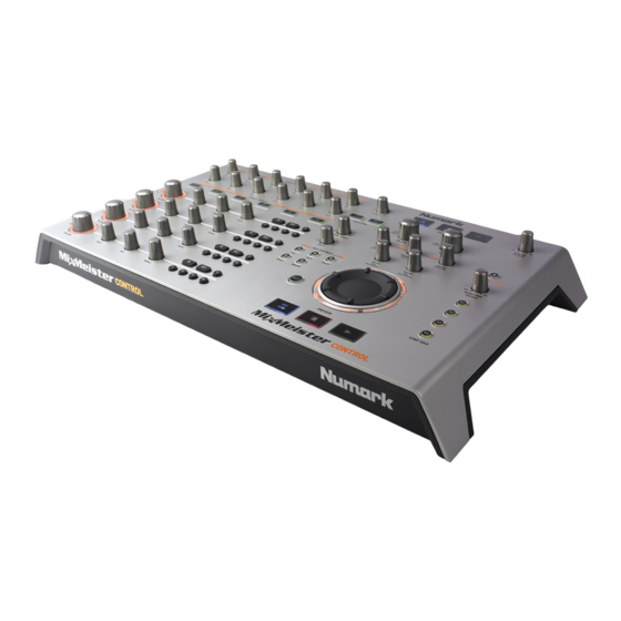 Numark MixMeister Control Manuales