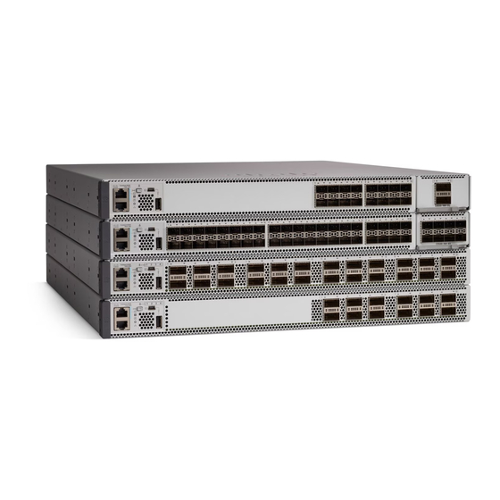 Cisco Catalyst 9500 Serie Manuales