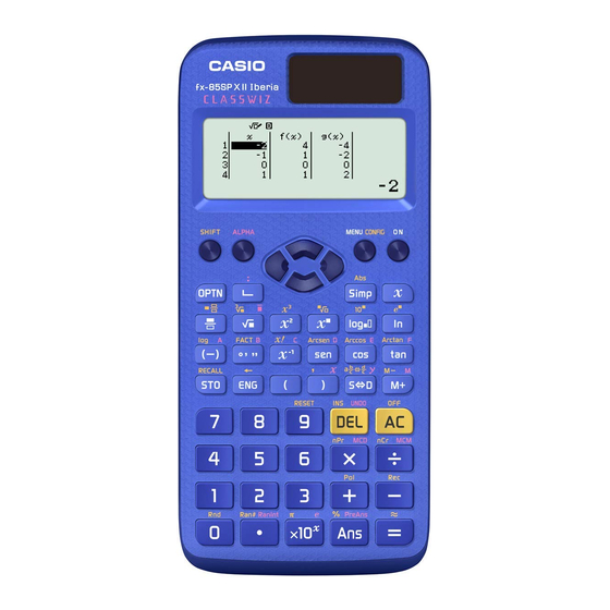 Casio fx-85SP X II Manuales