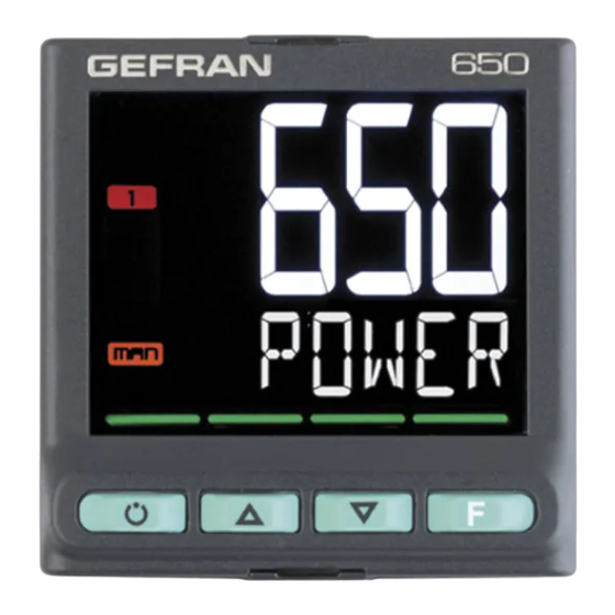 gefran 650 Serie Manuales