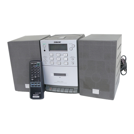 Sony PMC-205L Manual De Instrucciones