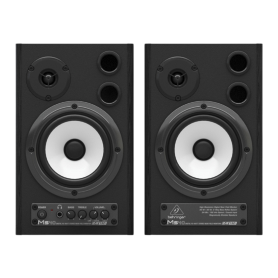 Behringer MS40 Manual De Uso