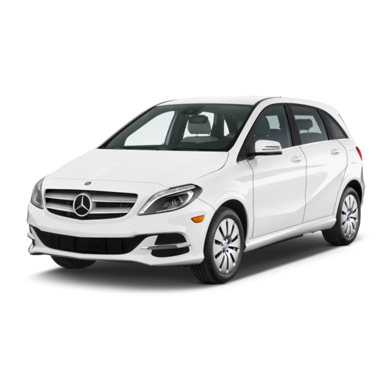 Mercedes-Benz B 250 e 2015 Instrucciones De Servicio