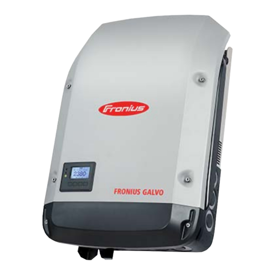 Fronius Galvo 1.5-1 208-240 Manuales