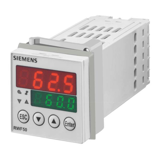 Siemens RWF 50.2 Instrucciones De Instalación, Montaje Y Funcionamiento