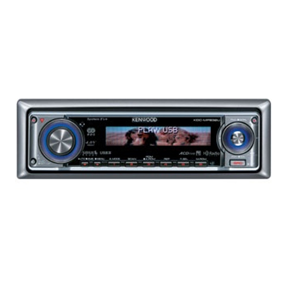 Kenwood KDC-X890 Manual De Instrucciones