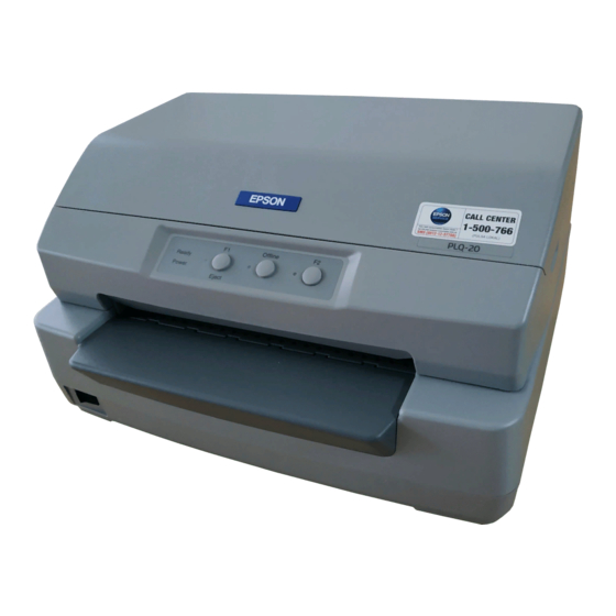 Epson PLQ-20 Manual De Referencia