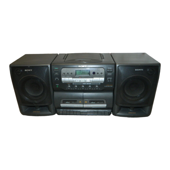 Sony CFD-575 Manual De Instrucciones