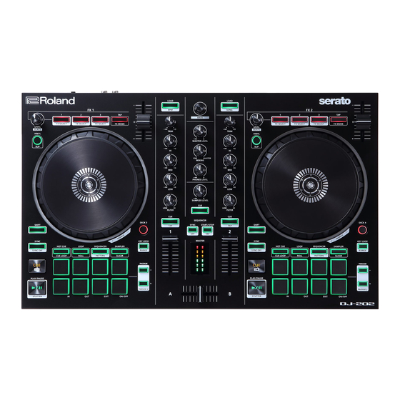 Roland Serato DJ-202 Guía De Primeros Pasos