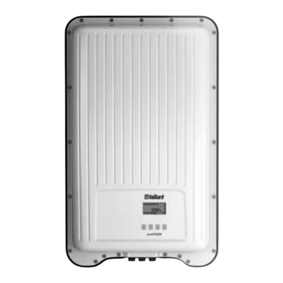 Vaillant VPV I Serie Instrucciones De Funcionamiento