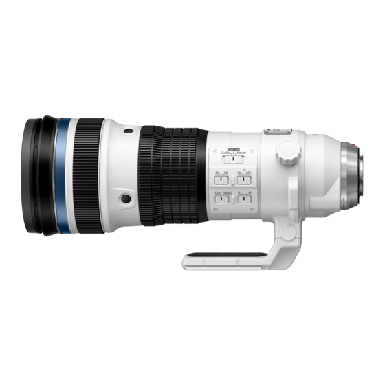 Olympus M.ZUIKO DIGITAL ED 150-400mm f4.5 TC1.25x IS PRO Instrucciones
