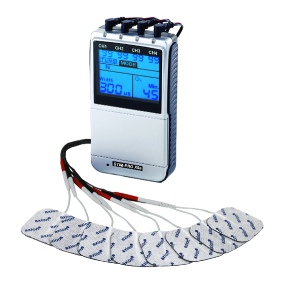 Axion STIM-PRO X9a Manual De Instrucciones